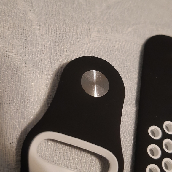 Black And White, Silicone, Apple Watch Band, - Picture 6 of 9